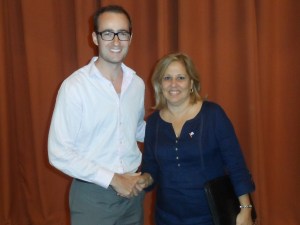 Her Excellency Mrs Ana Teresita González Fraga, Deputy Minister of Foreign Affairs of the Republic of Cuba, at the Palace of Conventions